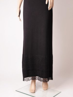 תחתית ארוכה שני פסי תחרה